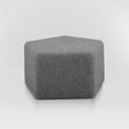 thumbnail image 3 of Lifestyle Solutions Gentry Pentagonal Ottoman, Gray Fabric, 3 of 6