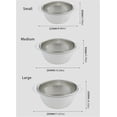 thumbnail image 3 of Cesta de drenaje multifuncional XINYU colador de acero inoxidable grande gris, 3 of 7