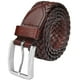thumbnail image 1 of Cinturón Falari para hombre trenzado 100% piel auténtica marrón 38-40, 1 of 8