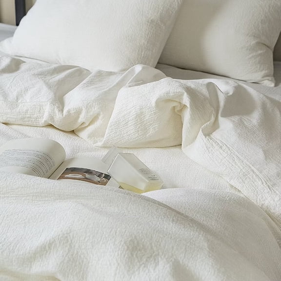 Namzi Bed Sheets Set, Bedding Sheets Pillowcases Kit, Twin Bed Set, Hotel Bedding, Home Decor(White)