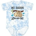 thumbnail image 3 of Inktastic My Daddy Loves Me with Sloth and Hearts Boys or Girls Baby Bodysuit, 3 of 5
