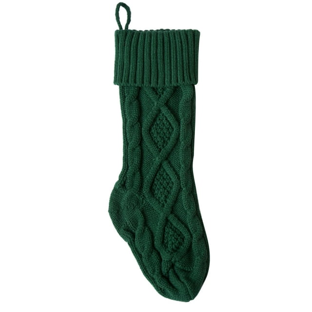 ZAXARRA Bas de Noël Classiques en Tricot Torsadé pour Foyer, Bas Suspendus