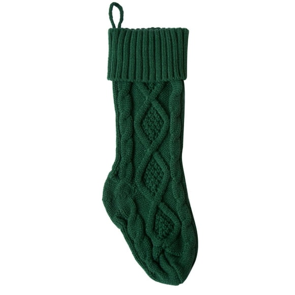ZAXARRA Bas de Noël Classiques en Tricot Torsadé pour Foyer, Bas Suspendus