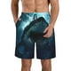 thumbnail image 1 of Balery Undersea Shark Traje de Baño Estilo Hawaiano para Hombre, Shorts de Secado Rápido con Bolsillos-Small, 1 of 6
