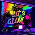 thumbnail image 2 of Tapestry Lets Glow Fluorescente para pared, 150 x 150 cm, microtela, 2 of 2