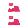 thumbnail image 3 of Transemion 1/2/3/5 3pieces Anti-slid Particles Rug Set Secure And for Slip-free Bathroom Mats For Rose Red 2PCS, 3 of 6