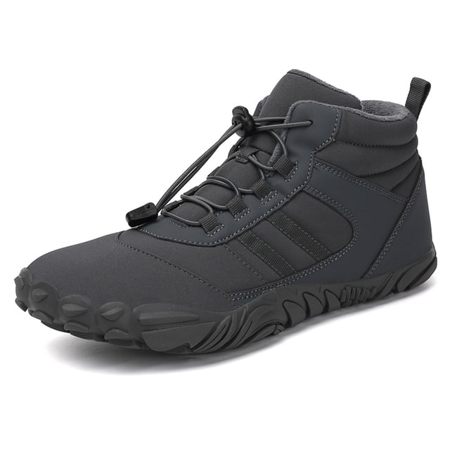Botas de nieve forradas de piel, botas de senderismo de felpa, zapatos deportivos cálidos para mujeres y hombres para invierno