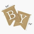 thumbnail image 3 of Birthday Burlap Banner MOMIGO Black/White Alphabet Rustic Birthday Party Banner Decorations, 3 of 9