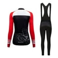 thumbnail image 2 of Chandail de Cyclisme pour Femmes à Manches Longues d'Automne, Vêtement de Sport, Coussinet en Gel, Robe de Mode VTT, Maillot pour Fille, Cyclisme, 2 of 4