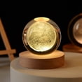 thumbnail image 4 of Lámpara Mesa Con Cristal Luminosa Con Nocturna Cristal 3D (luna 8 Cm), 4 of 9