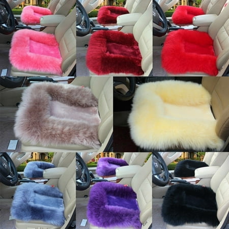Hot New Universal Wool Soft Warm Fuzzy Auto Car Seat Covers Front Rear