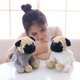 thumbnail image 3 of Lindo Animal Pug perro muñeco de peluche juguetes perros Cosplay dinosaurio conejo elefante oveja leopardo muñecos de peluche, 3 of 5