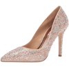 Badgley Mischka Womens Bethany Pump 9 Nude Satin