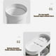 thumbnail image 4 of Porta cepillos de dientes de baño de color gris, compartimentos de almacenamiento multifuncionales, 4 of 7