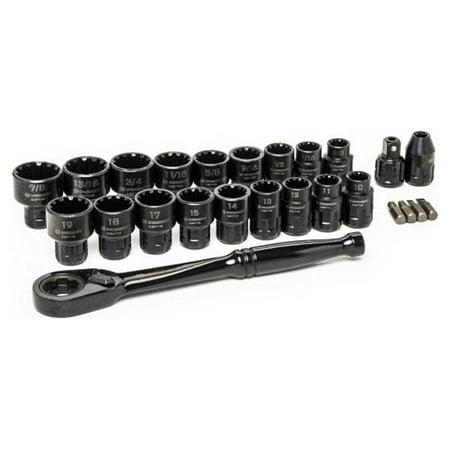 UPC: 0037103342195 | Crescent 25 Pc 3/8In Drive Pass-Thru X6 Standard Spline Mechanics Tool Set