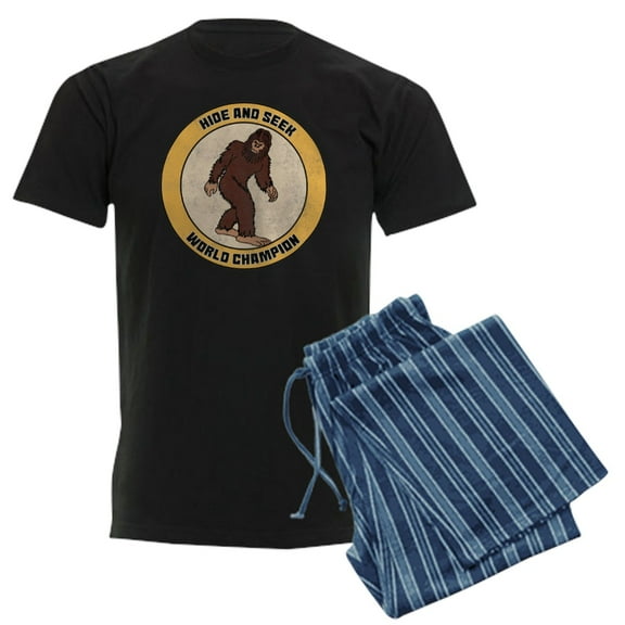 CafePress - Hide And Seek World Champion Men's Dark Pajamas - Men's Dark Loose Fit Cotton Pajama Set
