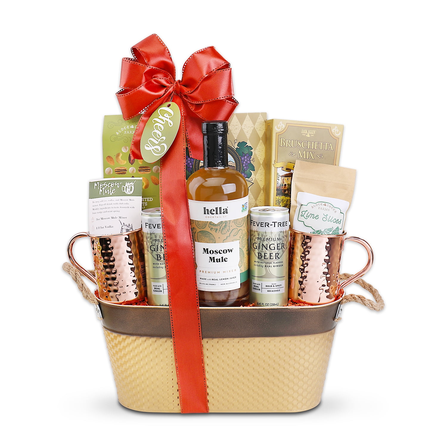 Alder Creek Gift Baskets Moscow Mule Gift Basket (9 Items Per Gift)
