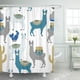 thumbnail image 1 of Cortinas de Ducha Impermeables ABPHQTO Dulce Llama Alpaca y Cactus 165x180 cm, 1 of 2