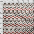 thumbnail image 3 of oneOone Cotton Jersey Red Fabric Asian Ikat Sewing Fabric By The Yard Printed Diy Clothing Sewing Supplies 58 Inch Wide, 3 of 4