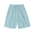 thumbnail image 5 of Aimik Women's Relaxed Shorts Elastic Waist Sports Shorts with Drawstring Summer Loose Fit Shorts, 5 of 6