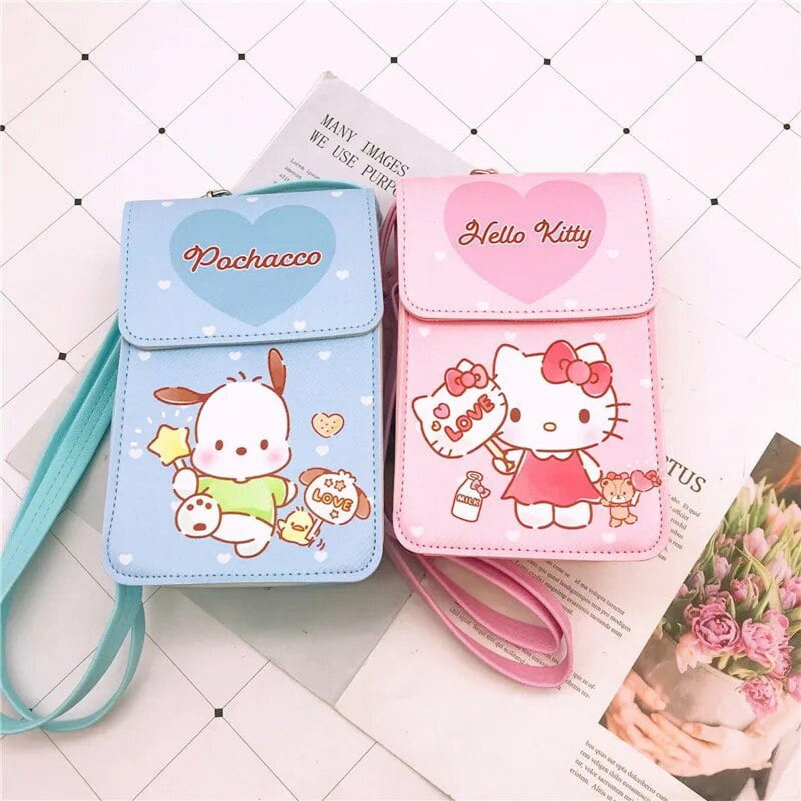 Kawaii Sanrio Crossbody Bags Cartoon Hello Kitty Kuromi Magnetic Buckle ...