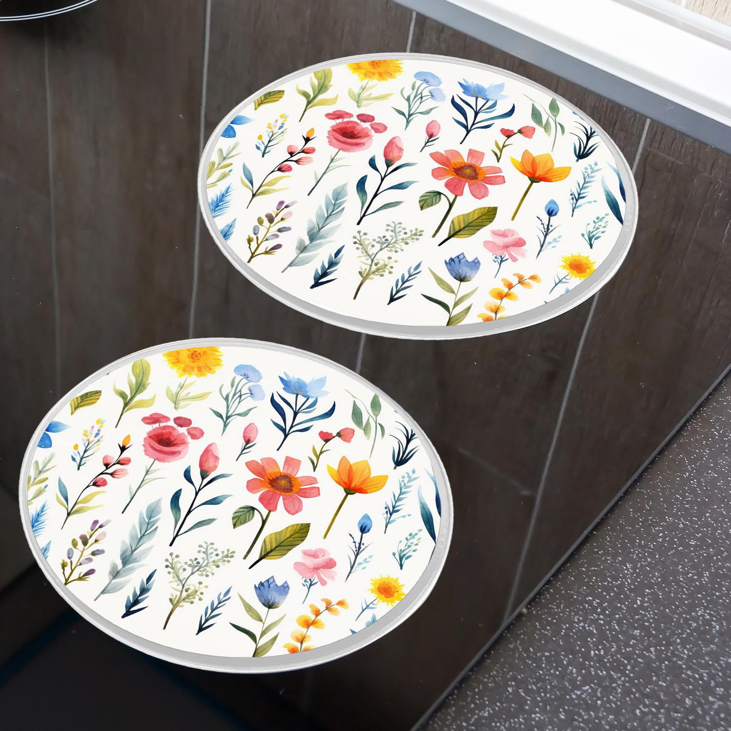 Decorative Stove Burner Covers 4 Pcs Decorative Electric Stove Burner Covers 8Inch And 10Inch ,Cat Flower Garden Butterflies 3d beautiful