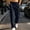 Black, variant on Cargo Pants for Men Straight Leg Casual Trousers with Multi Pockets and Drawstring Waist Streetwear Techwear Active Outdoor Hiking Work Bottoms