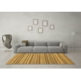 thumbnail image 3 of Ahgly Company Indoor Square Abstract Brown Modern Area Rugs, 4' Square, 3 of 4