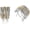 Gold & Silver, variant on Two Tone Earrings for Women Gold and Silver Crossover Half Hoop Statement Earring Designer Stud Earrings