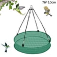 thumbnail image 1 of Lttoisl Bird Seed Catcher Tray for Hanging Feeders, Large Mesh Platform Guard for Wild Birds, Outdoor Garden Adjustable Hoop, Green 40-76cm, 1 of 8