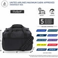thumbnail image 2 of Aerolite 17x10x9” United Airlines Maximum Size Carry On Personal Item Bags with 5 Year Guarantee, Foldable Premium and Lightweight, Cabin Luggage Under Seat Flight Travel Duffel Bag, 2 of 8