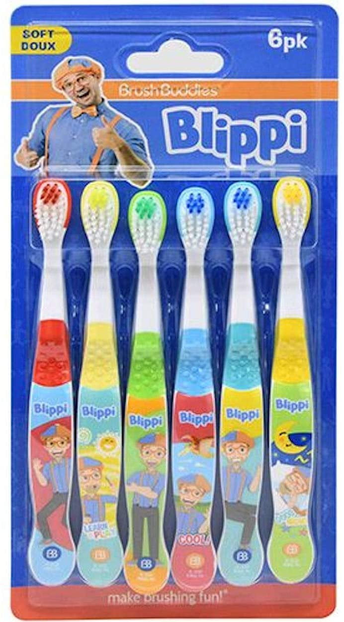 Blippi 6-Pack Manual Toothbrushes