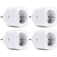 thumbnail image 1 of 4 PCS Smart WiFi Socket, WiFi Smart Plug Compatible with Homekit, Siri, Alexa, Google Home, Waterproof IP44 Control, 1 of 4