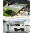 thumbnail image 4 of Sun Shade Sail 14x18Ft Retro Farmhouse Sage Green and Brown Ombre Wood Grain Uv Block Sunshade Canopy Outdoor Shade Cover Rectangle Shade Cloth For Patio Garden Yard Deck Pergola, 4 of 6