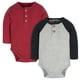 thumbnail image 1 of Gerber Pañalero Manga Larga Pack 2 Piezas Body Gris Rojo Bebé body, 1 of 5