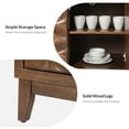 thumbnail image 6 of 54" Sideboard 3 Doors Storge Accent Cabinet with Adjustable Shelves Walnut, 6 of 9