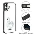 thumbnail image 2 of WIRESTER Shockproof Soft Rubber Cover Case for Apple iPhone 16 6.1" 2024, White Silkie Chicken, 2 of 5
