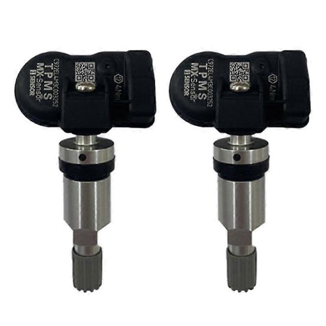 2 sensores TPMS programables de 433 MHz y 315 MHz, universales 2 en 1 para sistemas de monitoreo de presión de neumáticos. Compatibles con AUTEL.