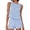 a-Blue618112, variant on Womens Crew Neck Sleeveless Gingham Two Piece Outfit Plaid Tank Top Drawstring Waist Shorts Casual Matching Set For Summer Daily Wear Versatile Set
