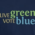 thumbnail image 3 of CafePress - Live Green Vote Blue T Shirt (Dark) - Men's Classic Graphic Cotton T-Shirt, 3 of 4