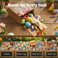 thumbnail image 6 of Boho Bow Bunny Goodie Bags for Egg Hunts, DIY Bunny Gift Boxes with Neutral Bow Ribbon, Spring Party Favor Bags for Classroom Treats and Easter Gifts For Classroom Trefor Classrofor, 6 of 7