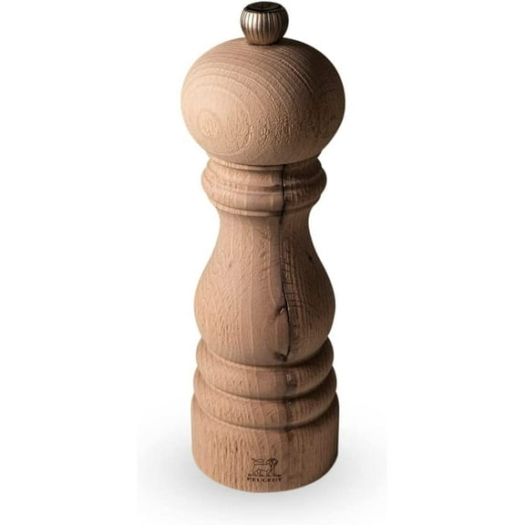Peugeot Saveurs Paris Nature 38106 Pepper Mill / Pepper / Spice Mill 18 cm Natural Wood