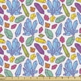 thumbnail image 1 of Colorful Fabric by the Yard, Modern Abstract Design Different Crystals and Gemstones Contemporary Art, Upholstery Fabric for Dining Chairs Home Decor Accents, White and Multicolor by Ambesonne, 1 of 5