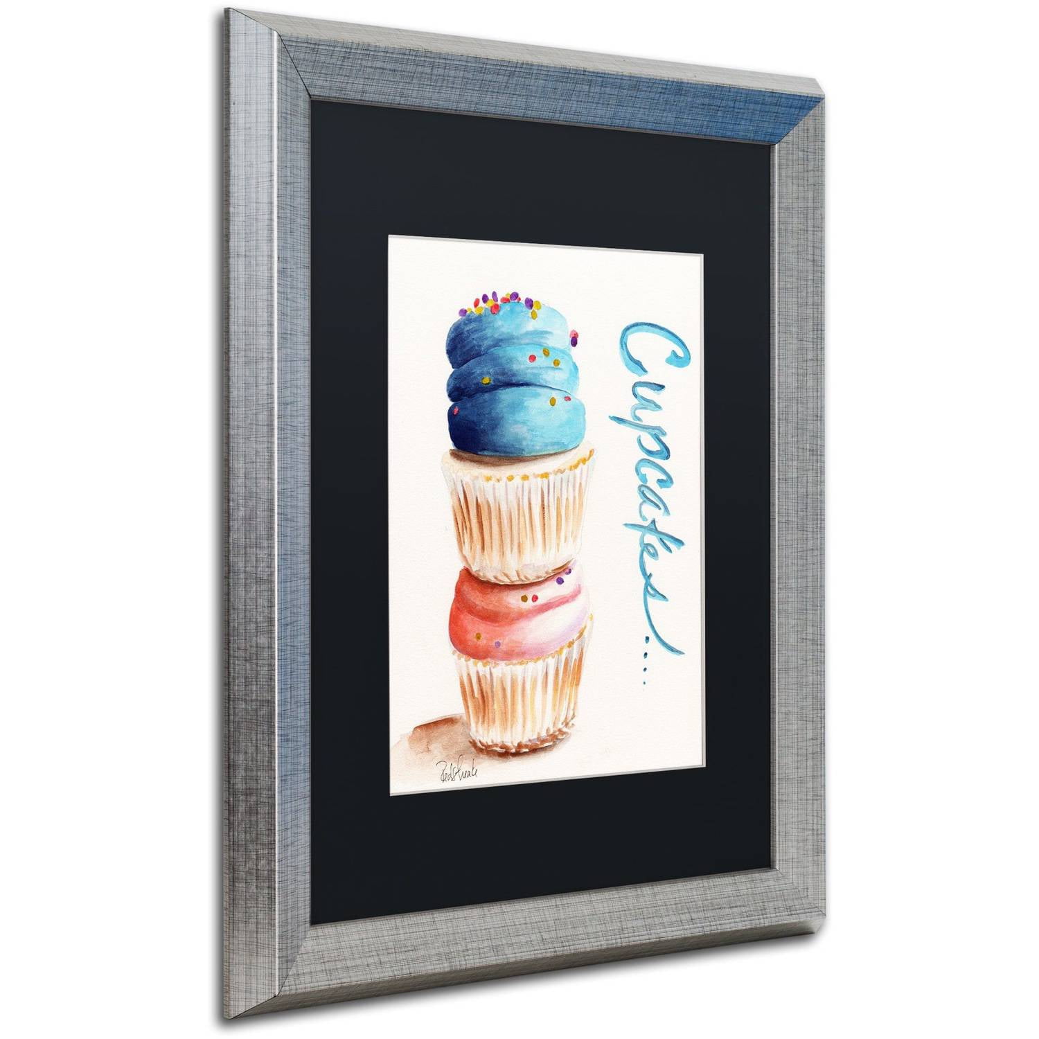 Trademark Fine Art "Thistle" Canvas Art by Jennifer Redstreake Black Matte, Silver Frame