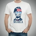 thumbnail image 5 of UGP Campus Apparel Abraham Lincoln Murica Basic Cotton T-Shirt - 3X-Large - White, 5 of 7