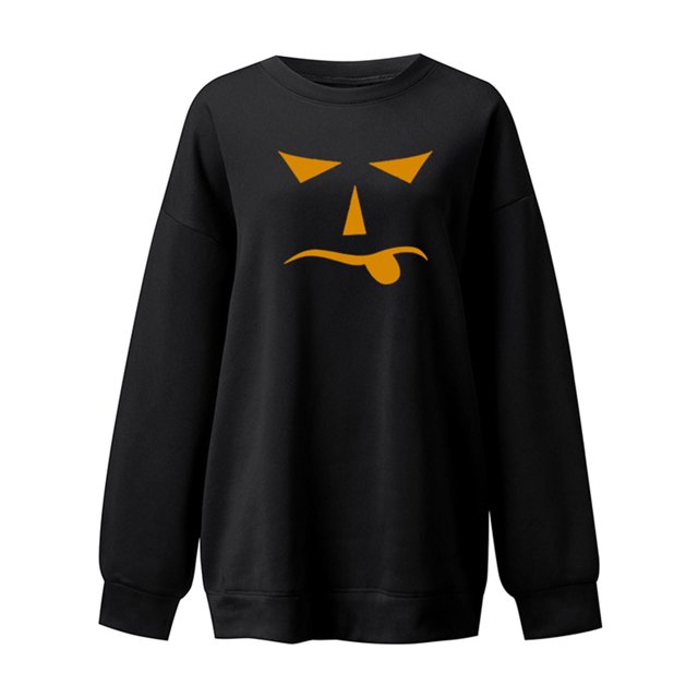 Moda mujer estampado cuello redondo pulóver Tops manga larga cómoda blusa sudadera Fridja czfsfas3477