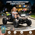 thumbnail image 5 of 36V Ride on Car for Big Kids Aged 6+, SHINPT Electric Ride on Car with 2x250W Motor, Powered Ride on Toys with Rear Wheel Spring Suspension, Bluetooth, Music, Kids Electric Vehicle for Gift, 5 of 9