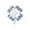 Silver, variant on Lucky Four Leaf Clover Brooch Pin for Women Pearl Cubic Zirconia Lapel Pin Elegant Safety Pins Suit Lapel Jacket Clothes Accessory Jewelry