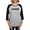 Heather/Black, variant on - G.I. Joe Logo Black Women's Baseball T Shirt - Womens Baseball Tee