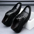 thumbnail image 5 of Men's Business Casual Dress Shoes Classic Wingtip Lace-Up Brogues Modern Formal Woven Leather Oxfords, 5 of 6